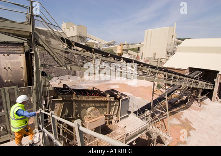 Stone Crushing Plant Stock Photo