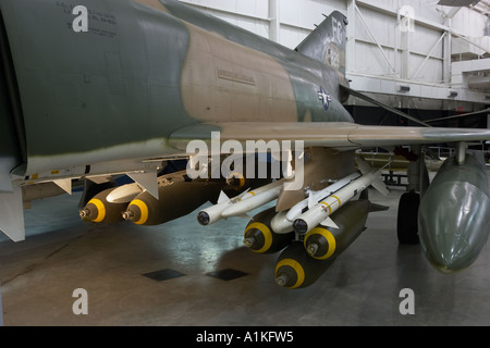 Weapons on an F-4 Phantom Aircraft in the National Museum of the
