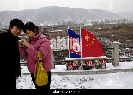 China DPRK border 28 Nov 2006 Stock Photo