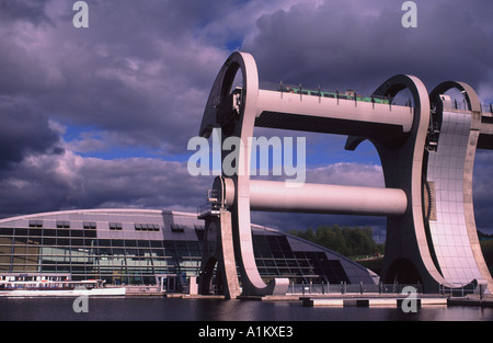 Falkirk Wheel British Waterways Falkirk Scotland Stock Photo