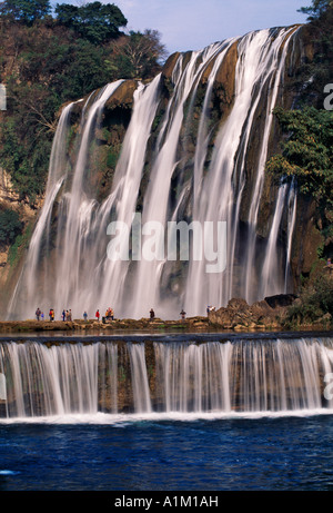 China Guizhou Province Anhun Huang Guo Shu Waterfall China's biggest Stock Photo