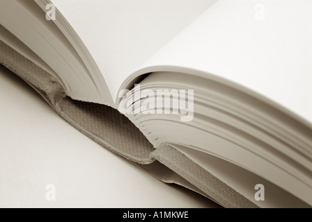Open Book, Close Up. Stock Photo