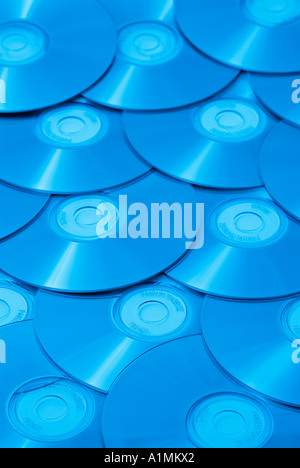 Compact Discs, Close Up. Stock Photo