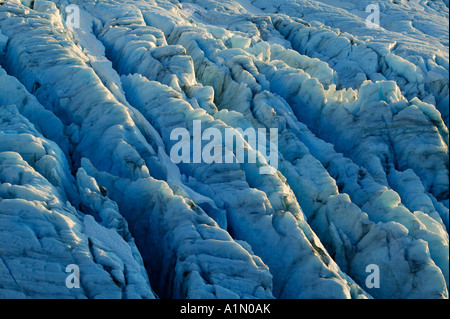 The Worthington Glacier State Recreation Site in the Chugach Mountains Alaska Stock Photo