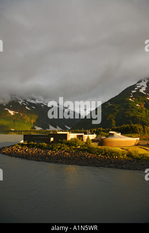 boggs visitor center chugach national portage alaska forest lake glacier begich alamy