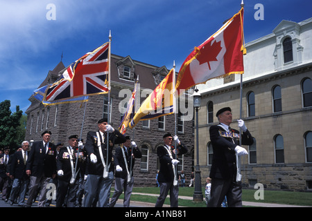 D Day Invasion Memorial parade in Fredericton New Brunswick Canada Stock Photo