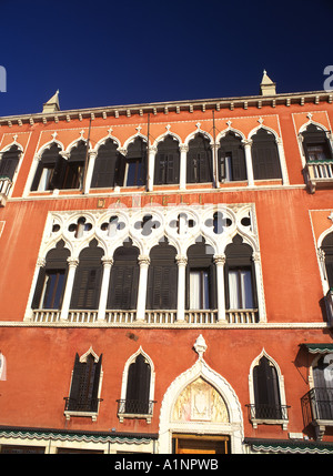 Hotel Danieli Venetian Gothic architecture Riva degli Schiavoni Venice Veneto Italy Stock Photo