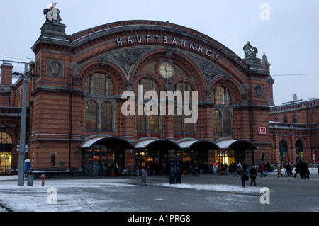 Bremens Central Station Hauptbahnhof Stock Photo