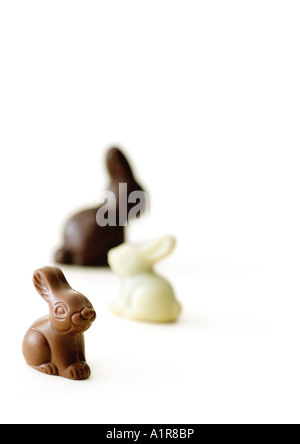 Chocolate bunnies Stock Photo