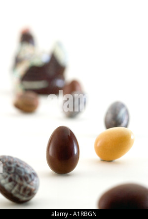 Chocolate eggs Stock Photo