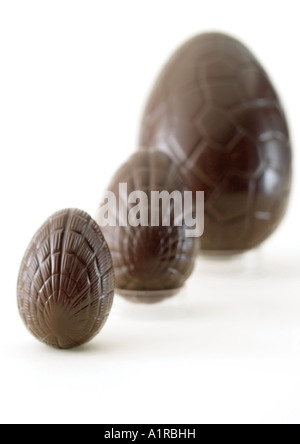 Chocolate eggs Stock Photo