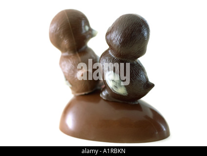 Chocolate chicks Stock Photo