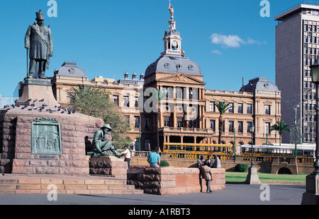 Statue of Paul Kruger by Anton van Wouw Church Square Pretoria South Africa Stock Photo