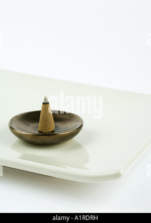Incense in incense holder Stock Photo