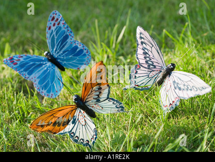 Fake butterflies Stock Photo