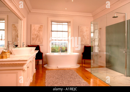 A MODERN LUXURY BATHROOM Stock Photo