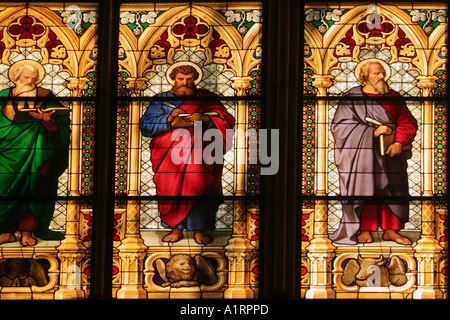 Bavarian Window at Cologne Cathedral North Rhine Westphalia Germany Stock Photo