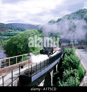 Llangollen Corwen Railway at Berwyn Station Vale of Llangollen Denbighshire North Wales UK United Kingdom Europe Stock Photo