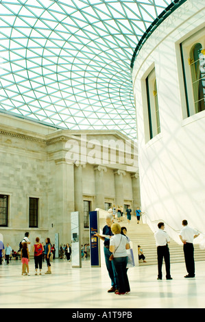 London, England, people visiting 'British Museum' Interior, domed courtyard, 'Queen Elizabeth II Great Court » UK, london architecture Stock Photo