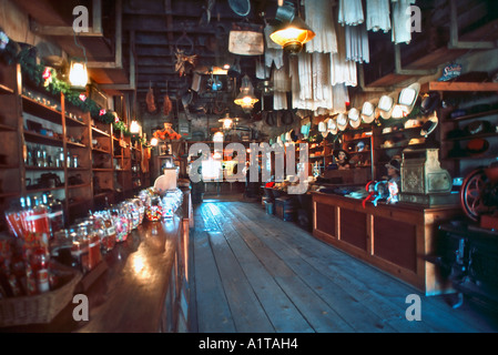 Celico CA USA Old 'Western Style' 'General Store' Gifts 'Souvenir Store' in 'Ghost Town' Tourist Attraction Stock Photo