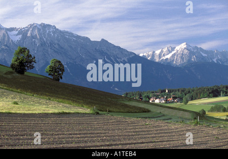 The Austrian Alps near Innsbruck, Austria Stock Photo