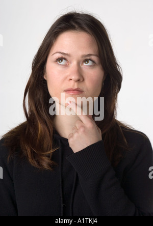 Portrait Caucasian woman Stock Photo