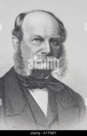 William I, Wilhelm Friedrich Ludwig, 1797 - 1888. King of Prussia and First German Emperor. Stock Photo