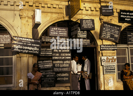 LAWYERS OFFICES KANDY SRI LANKA 1992 Stock Photo