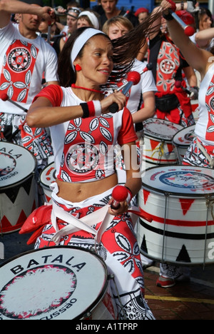 Batala Drummers at Notting Hill Carnival 2006 Stock Photo