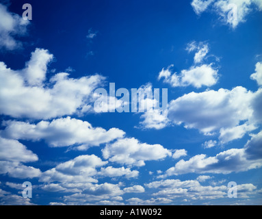 white cumulus clouds Stock Photo