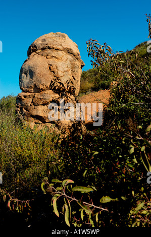 Rock formation in regional park. Stock Photo