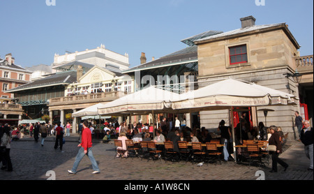 The Covent Garden Market and Punch and Judy Pub in central London Stock Photo