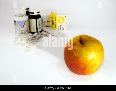 An apple a day Stock Photo