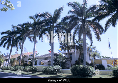 Entrance to HOLIDAY RESORT NEGRIL JAMAICA 2001 Stock Photo