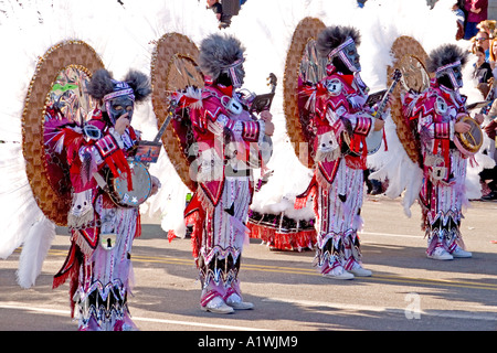 The famous Mummer's Parade in Philadelphia on New Year's Day 2005. Stock Photo