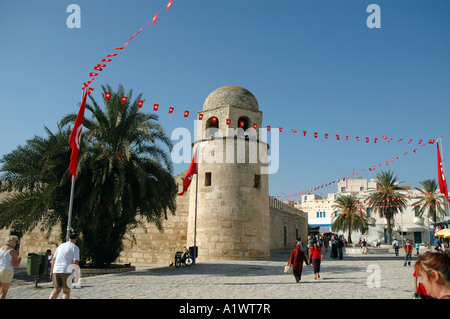 Great Mosque on medina of Sousse city in Tunisia Stock Photo