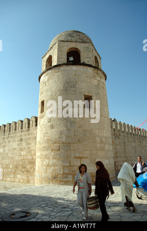 Great Mosque on medina of Sousse city in  Tunisia Stock Photo