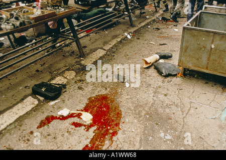 sarajevo marketplace massacre, Bosnia 1994 Stock Photo