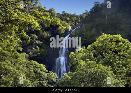 Aber Falls, Abergwyngregn, North Wales Stock Photo