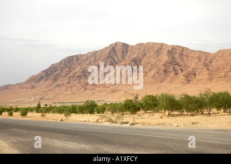 Saharian Atlas mountain near Gafsa town in Tunisia Stock Photo