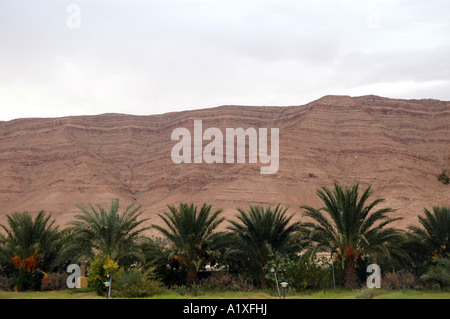 Saharian Atlas mountain near Gafsa town in Tunisia Stock Photo