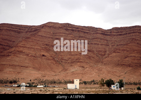 Saharian Atlas mountain near Gafsa town in Tunisia Stock Photo