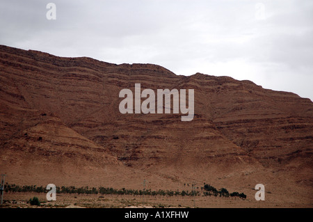 Saharian Atlas mountain near Gafsa town in Tunisia Stock Photo