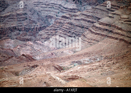 Saharian Atlas mountain near Gafsa town in Tunisia Stock Photo