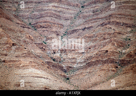 Saharian Atlas mountain near Gafsa town in Tunisia Stock Photo