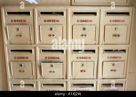 Portugal, Lisbon, mailboxes Stock Photo