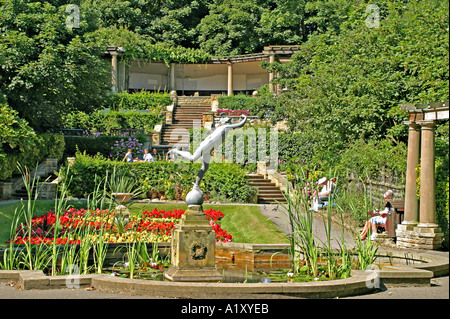 Scarborough North Yorkshire UK Italian Gardens on South Cliff Stock Photo