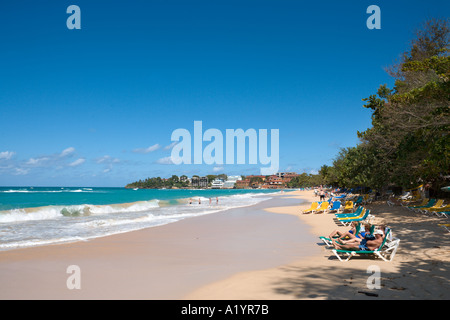 Beach at Sosua, Puerto Plata, North Coast, Dominican Republic, Caribbean Stock Photo