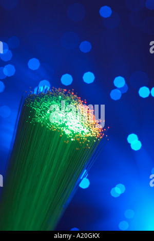 Fiber Optic Light Wand, close up Stock Photo
