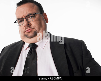 Concerned businessman, portrait Stock Photo